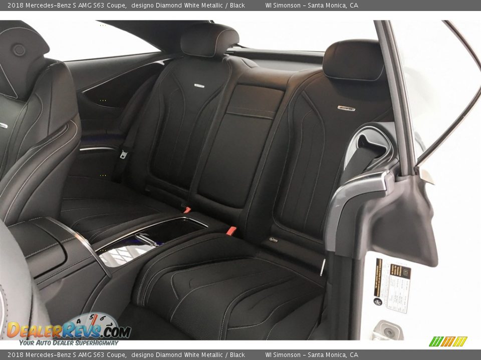 2018 Mercedes-Benz S AMG S63 Coupe designo Diamond White Metallic / Black Photo #17