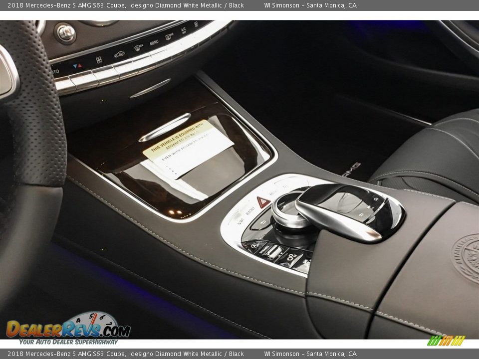 2018 Mercedes-Benz S AMG S63 Coupe designo Diamond White Metallic / Black Photo #24