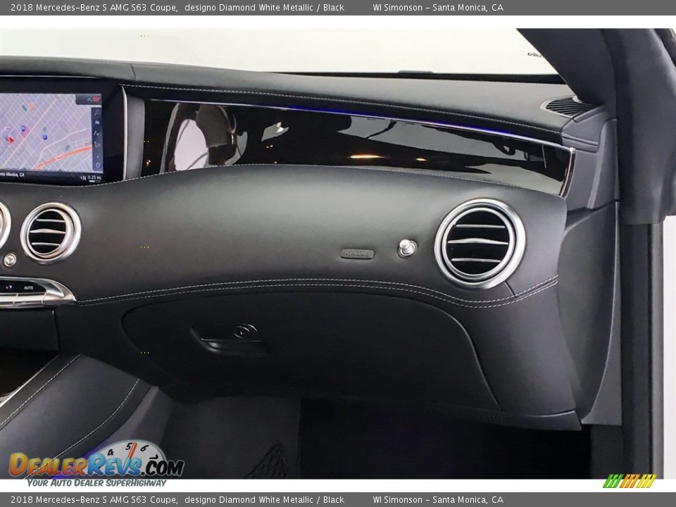 2018 Mercedes-Benz S AMG S63 Coupe designo Diamond White Metallic / Black Photo #29