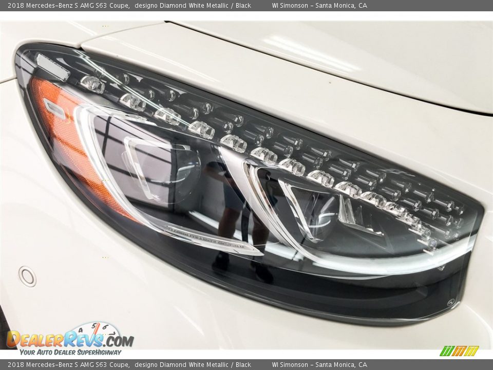 2018 Mercedes-Benz S AMG S63 Coupe designo Diamond White Metallic / Black Photo #33