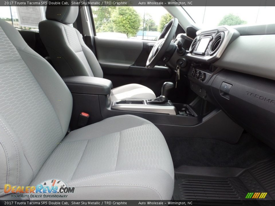 2017 Toyota Tacoma SR5 Double Cab Silver Sky Metallic / TRD Graphite Photo #13