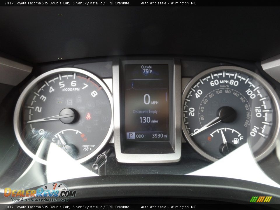 2017 Toyota Tacoma SR5 Double Cab Silver Sky Metallic / TRD Graphite Photo #16