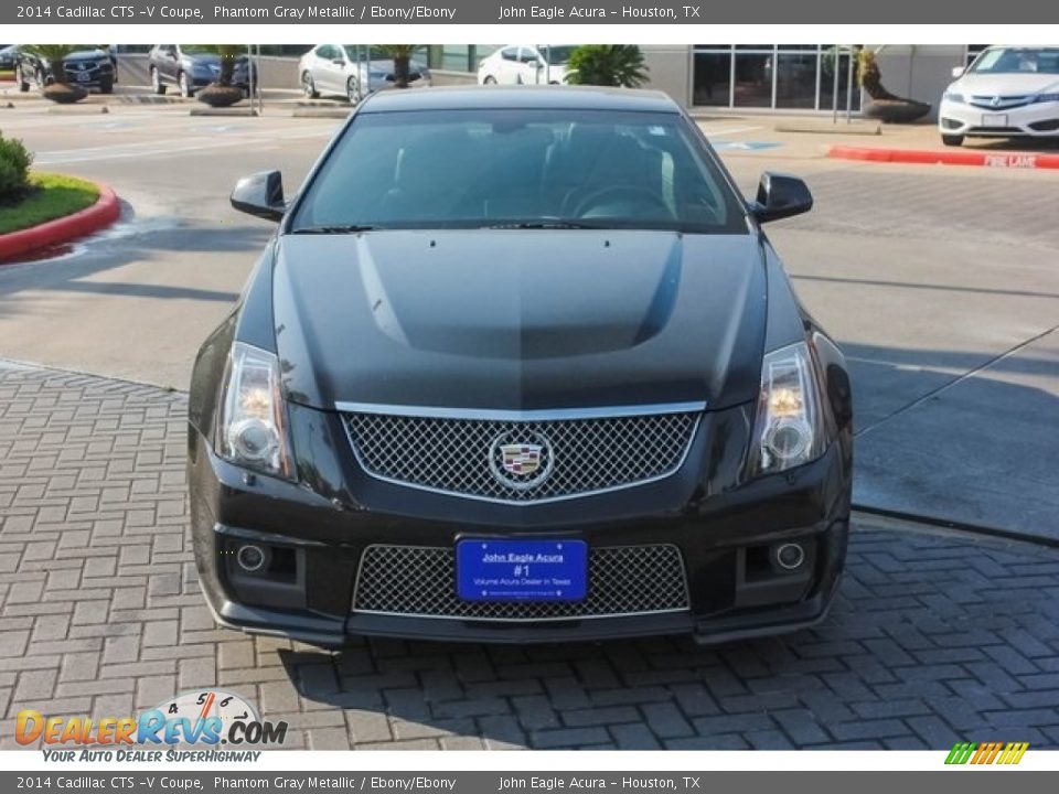2014 Cadillac CTS -V Coupe Phantom Gray Metallic / Ebony/Ebony Photo #2