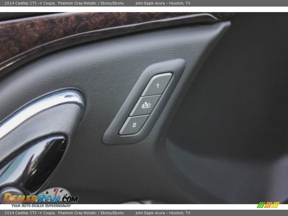 2014 Cadillac CTS -V Coupe Phantom Gray Metallic / Ebony/Ebony Photo #16