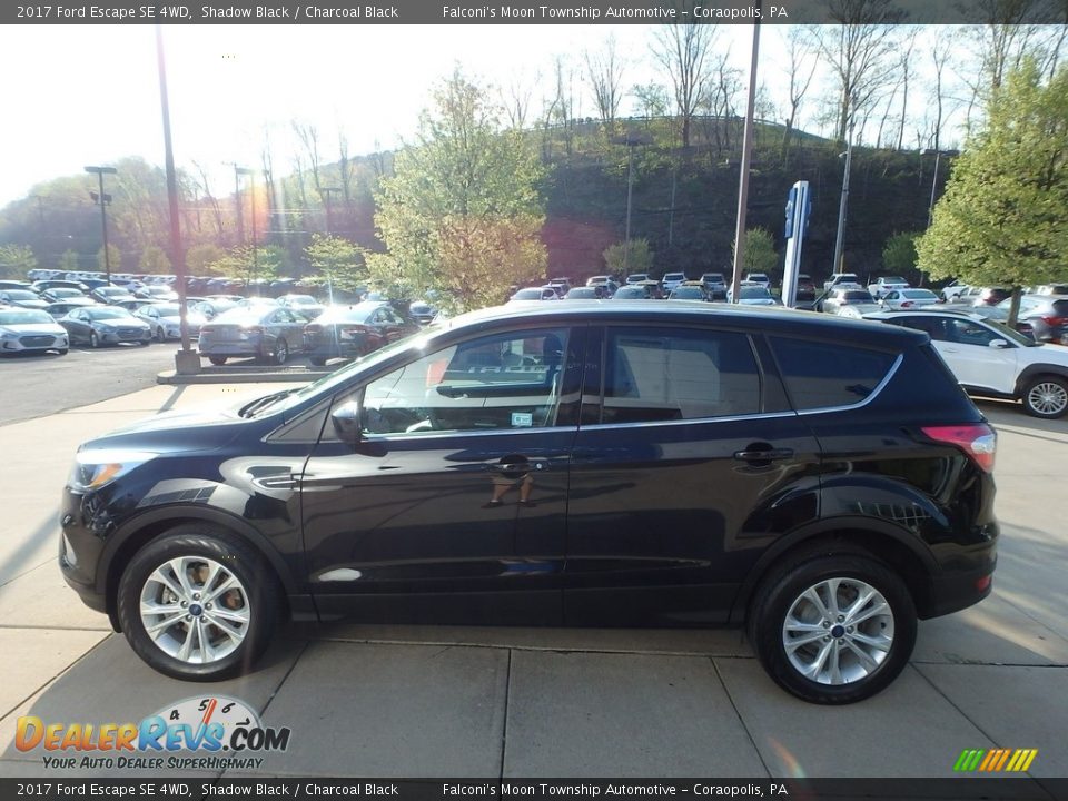 2017 Ford Escape SE 4WD Shadow Black / Charcoal Black Photo #6
