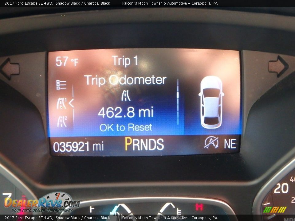 2017 Ford Escape SE 4WD Shadow Black / Charcoal Black Photo #24