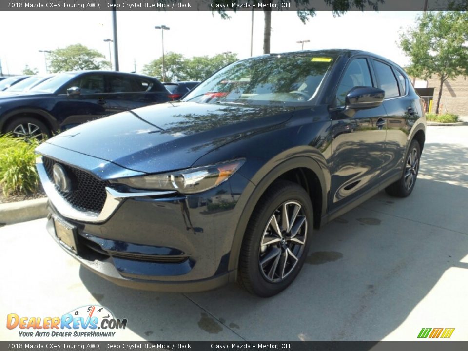 2018 Mazda CX-5 Touring AWD Deep Crystal Blue Mica / Black Photo #1