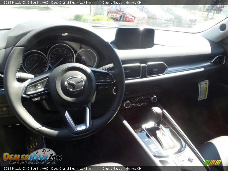 2018 Mazda CX-5 Touring AWD Deep Crystal Blue Mica / Black Photo #3