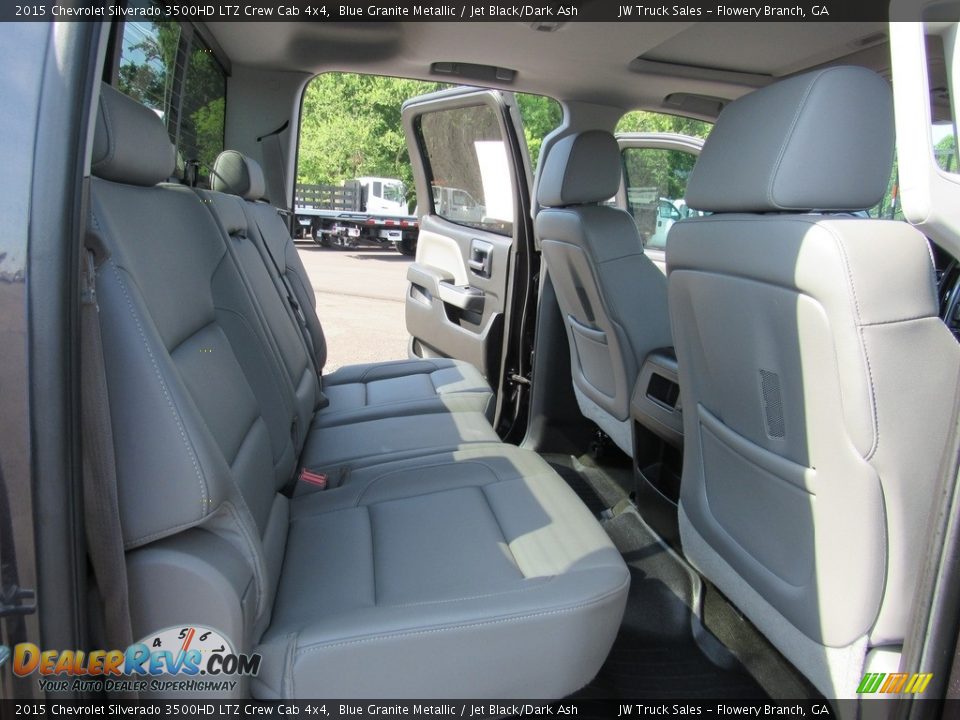 2015 Chevrolet Silverado 3500HD LTZ Crew Cab 4x4 Blue Granite Metallic / Jet Black/Dark Ash Photo #34