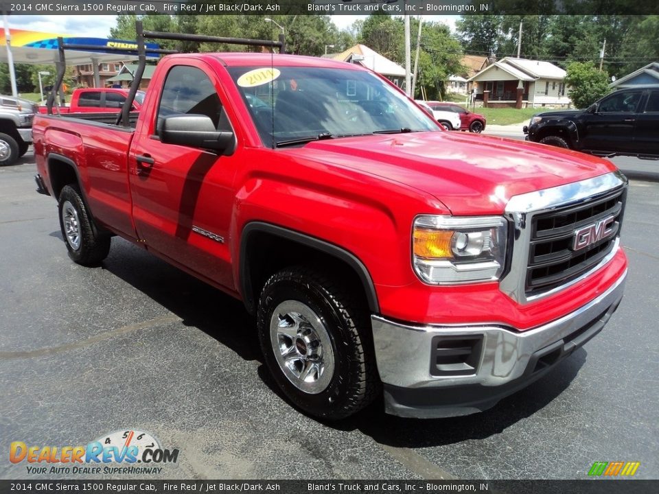 2014 GMC Sierra 1500 Regular Cab Fire Red / Jet Black/Dark Ash Photo #5