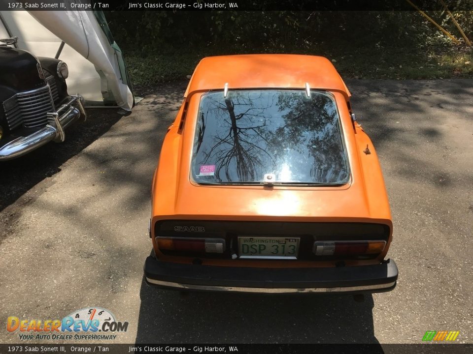 1973 Saab Sonett III Orange / Tan Photo #8
