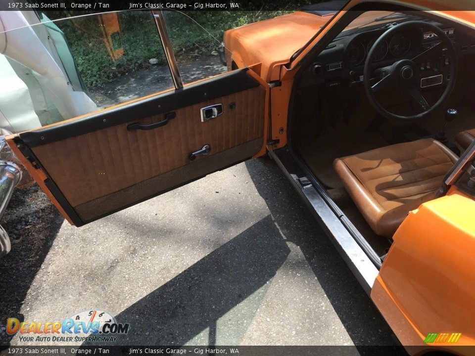 1973 Saab Sonett III Orange / Tan Photo #12