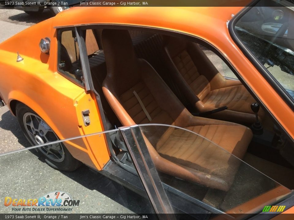 1973 Saab Sonett III Orange / Tan Photo #17