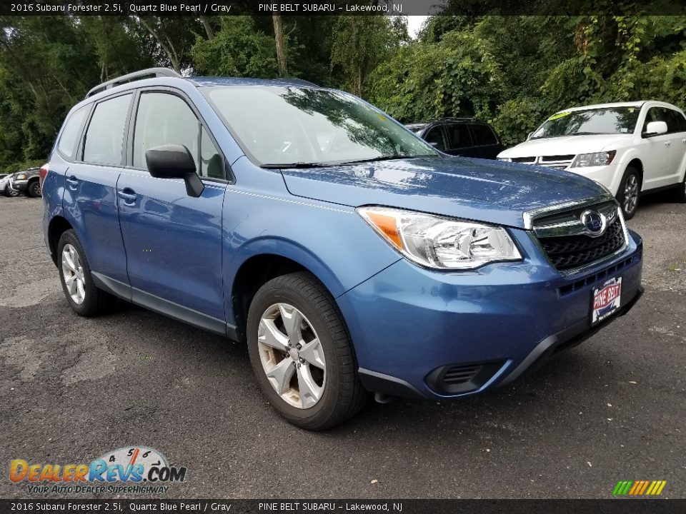 2016 Subaru Forester 2.5i Quartz Blue Pearl / Gray Photo #1