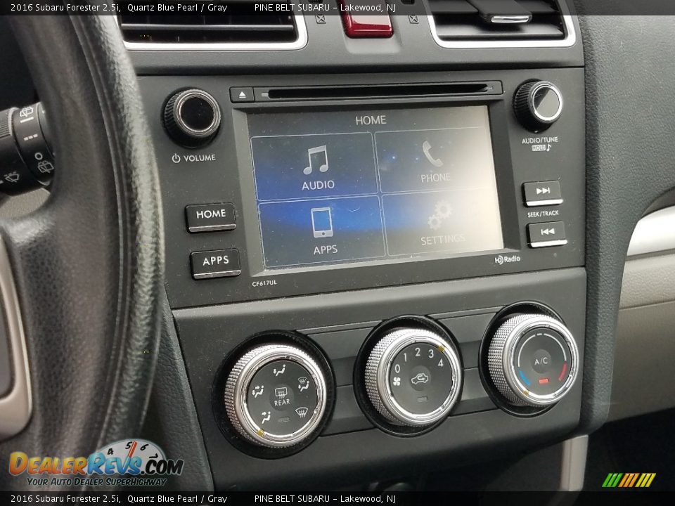 2016 Subaru Forester 2.5i Quartz Blue Pearl / Gray Photo #4