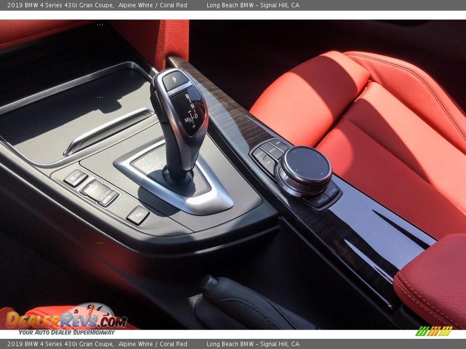 2019 BMW 4 Series 430i Gran Coupe Alpine White / Coral Red Photo #7