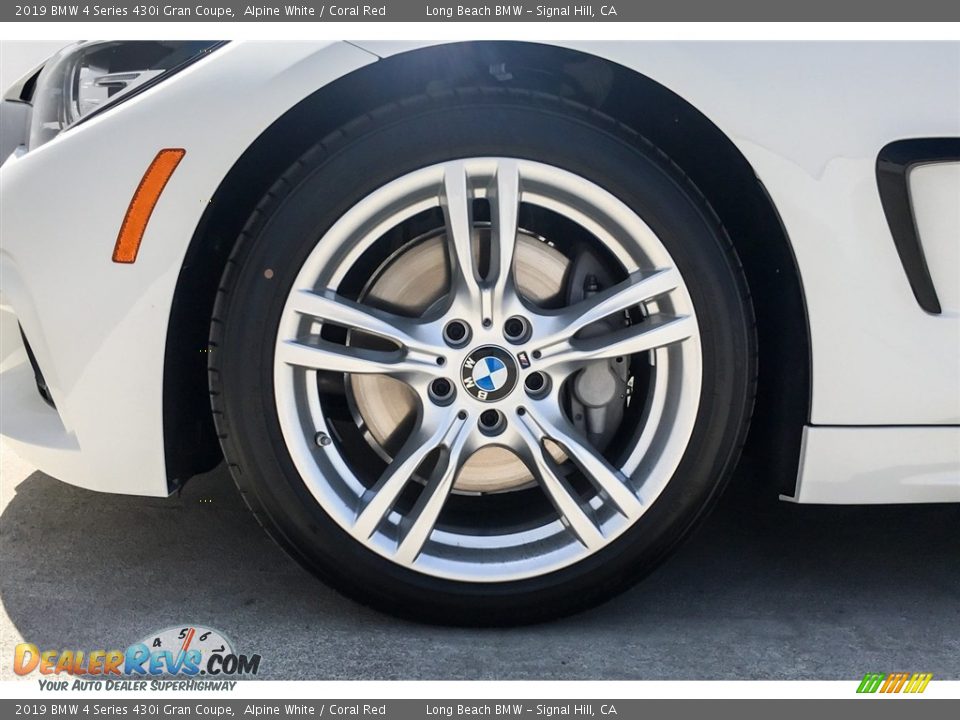 2019 BMW 4 Series 430i Gran Coupe Alpine White / Coral Red Photo #9