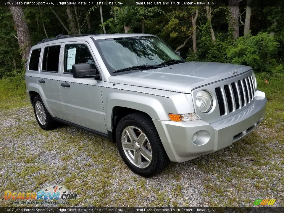 2007 Jeep Patriot Sport 4x4 Bright Silver Metallic / Pastel Slate Gray Photo #3