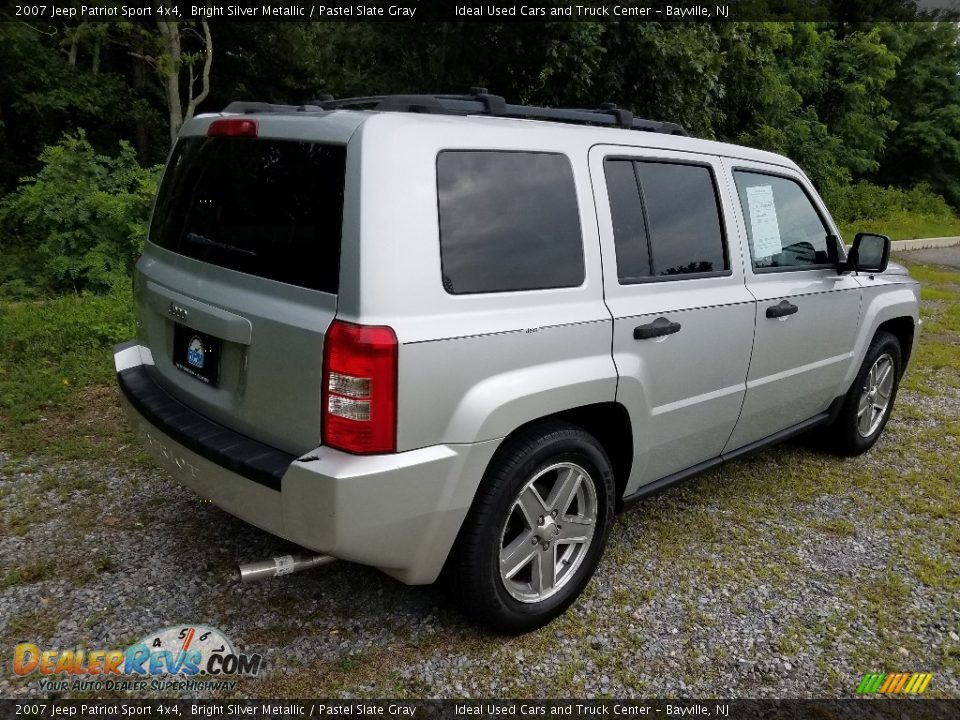 2007 Jeep Patriot Sport 4x4 Bright Silver Metallic / Pastel Slate Gray Photo #6