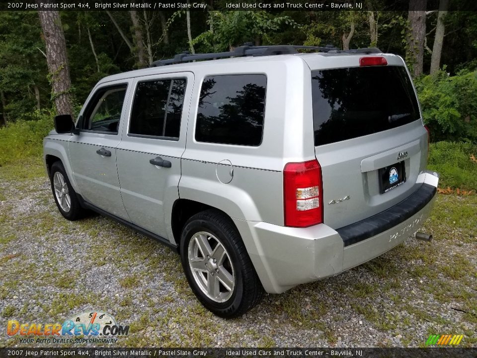 2007 Jeep Patriot Sport 4x4 Bright Silver Metallic / Pastel Slate Gray Photo #7