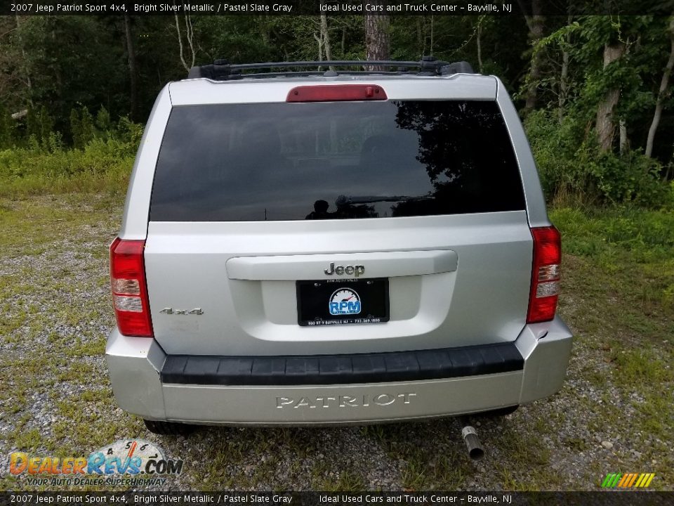 2007 Jeep Patriot Sport 4x4 Bright Silver Metallic / Pastel Slate Gray Photo #8