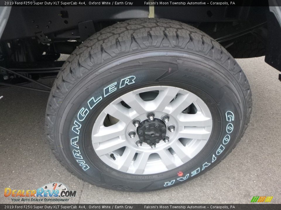 2019 Ford F250 Super Duty XLT SuperCab 4x4 Oxford White / Earth Gray Photo #7