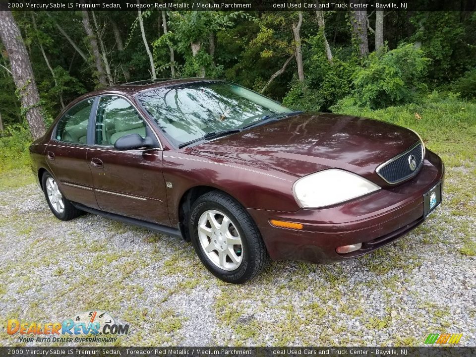 2000 Mercury Sable LS Premium Sedan Toreador Red Metallic / Medium Parchment Photo #1