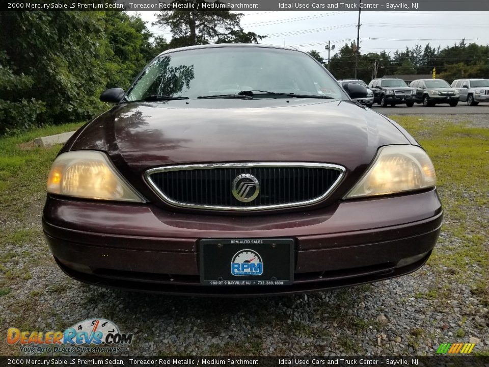 2000 Mercury Sable LS Premium Sedan Toreador Red Metallic / Medium Parchment Photo #2