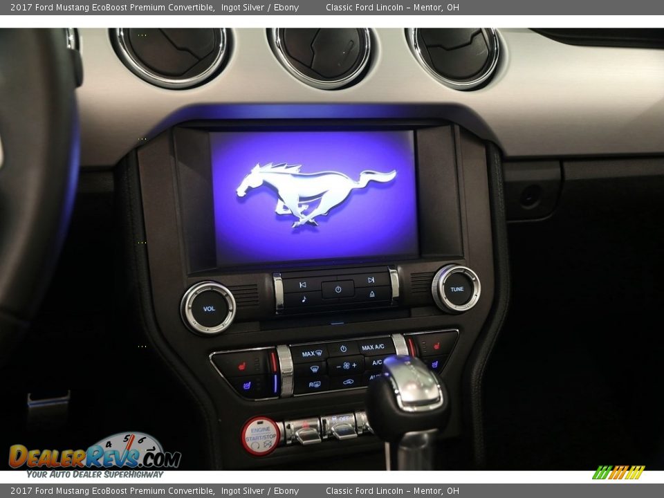 2017 Ford Mustang EcoBoost Premium Convertible Ingot Silver / Ebony Photo #14