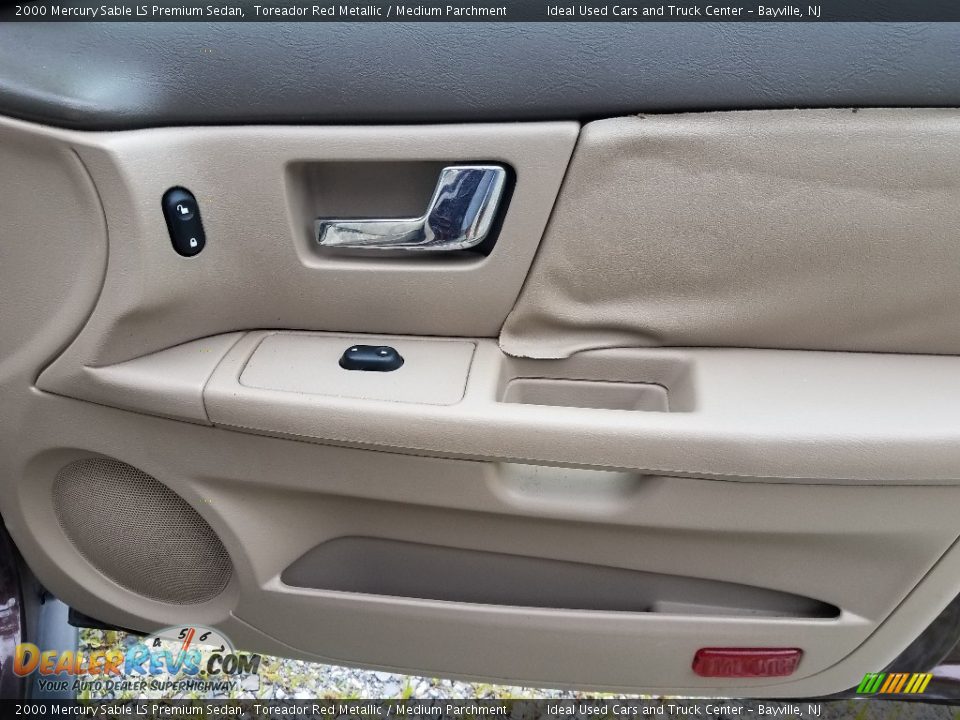 2000 Mercury Sable LS Premium Sedan Toreador Red Metallic / Medium Parchment Photo #7