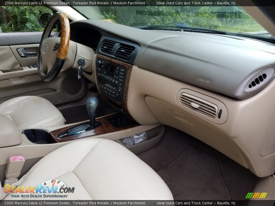 2000 Mercury Sable LS Premium Sedan Toreador Red Metallic / Medium Parchment Photo #8