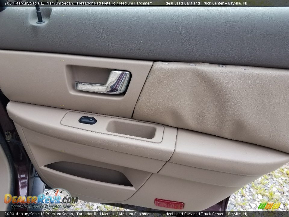 2000 Mercury Sable LS Premium Sedan Toreador Red Metallic / Medium Parchment Photo #9