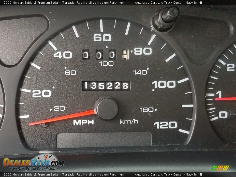 2000 Mercury Sable LS Premium Sedan Toreador Red Metallic / Medium Parchment Photo #12