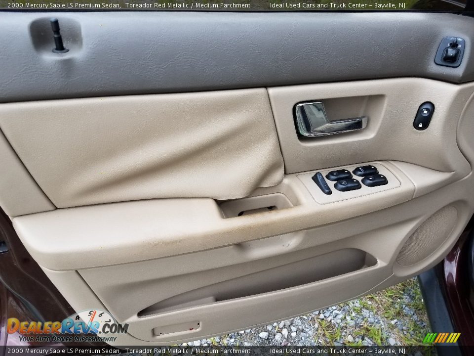 2000 Mercury Sable LS Premium Sedan Toreador Red Metallic / Medium Parchment Photo #13