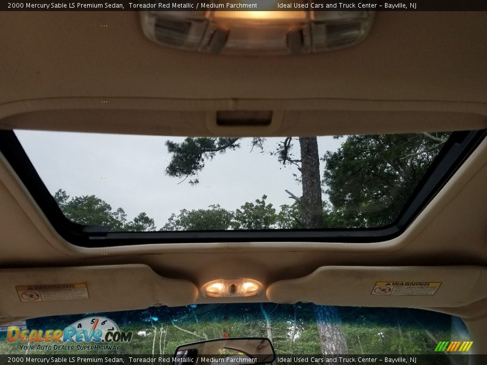 2000 Mercury Sable LS Premium Sedan Toreador Red Metallic / Medium Parchment Photo #16