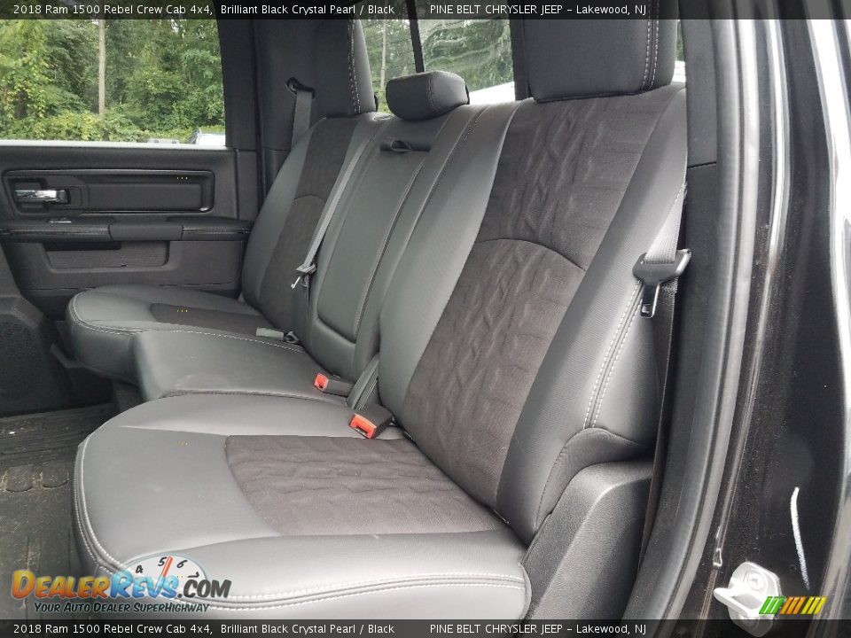 2018 Ram 1500 Rebel Crew Cab 4x4 Brilliant Black Crystal Pearl / Black Photo #3