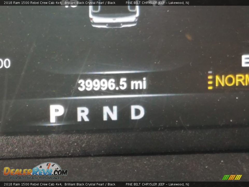 2018 Ram 1500 Rebel Crew Cab 4x4 Brilliant Black Crystal Pearl / Black Photo #5