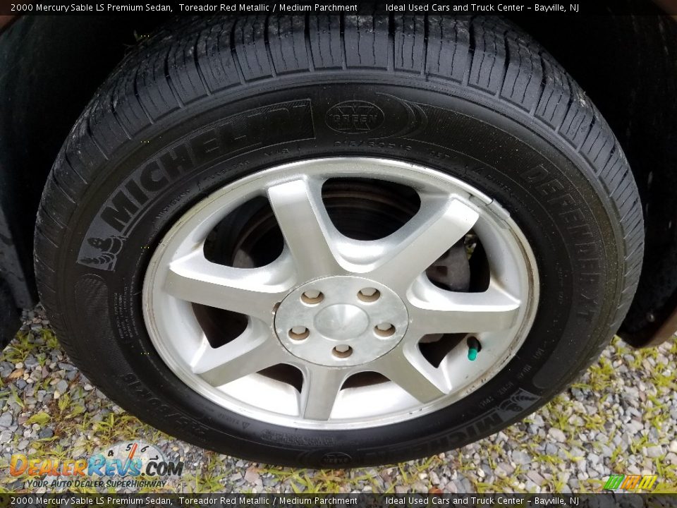 2000 Mercury Sable LS Premium Sedan Toreador Red Metallic / Medium Parchment Photo #24