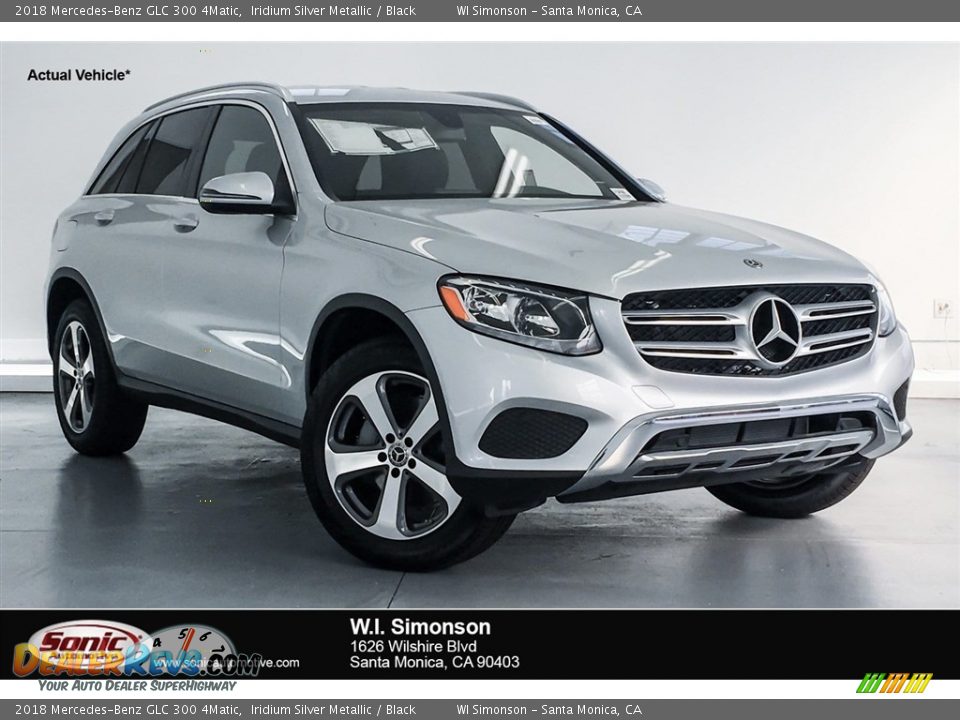 2018 Mercedes-Benz GLC 300 4Matic Iridium Silver Metallic / Black Photo #1