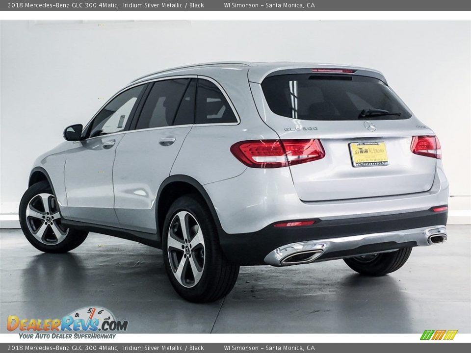 2018 Mercedes-Benz GLC 300 4Matic Iridium Silver Metallic / Black Photo #3