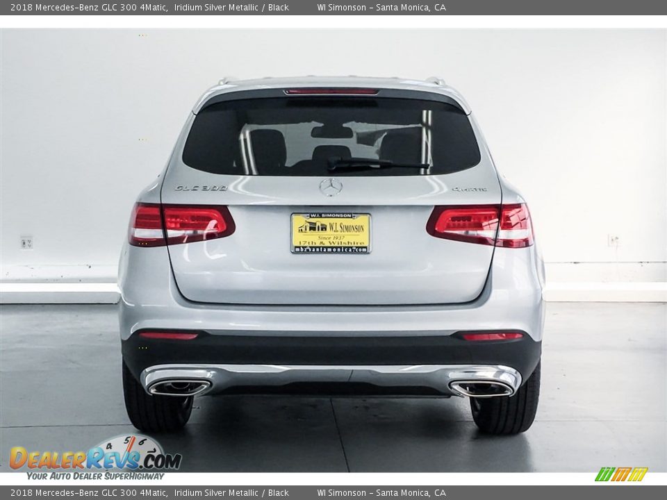 2018 Mercedes-Benz GLC 300 4Matic Iridium Silver Metallic / Black Photo #4