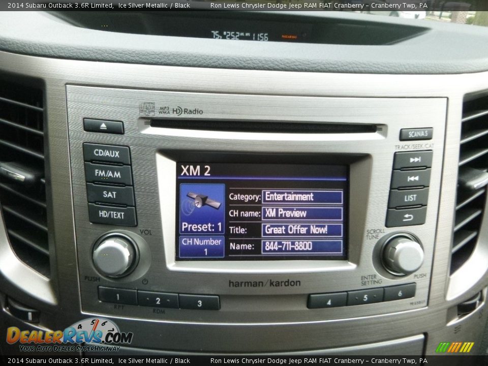 2014 Subaru Outback 3.6R Limited Ice Silver Metallic / Black Photo #18