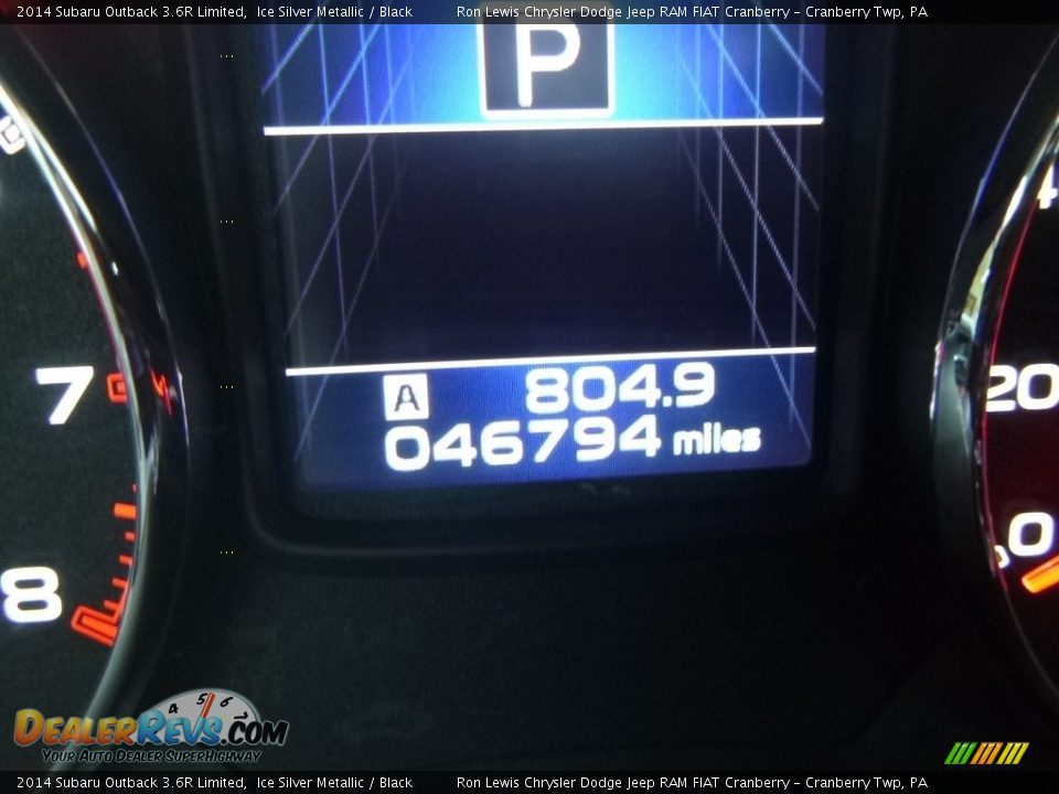 2014 Subaru Outback 3.6R Limited Ice Silver Metallic / Black Photo #19