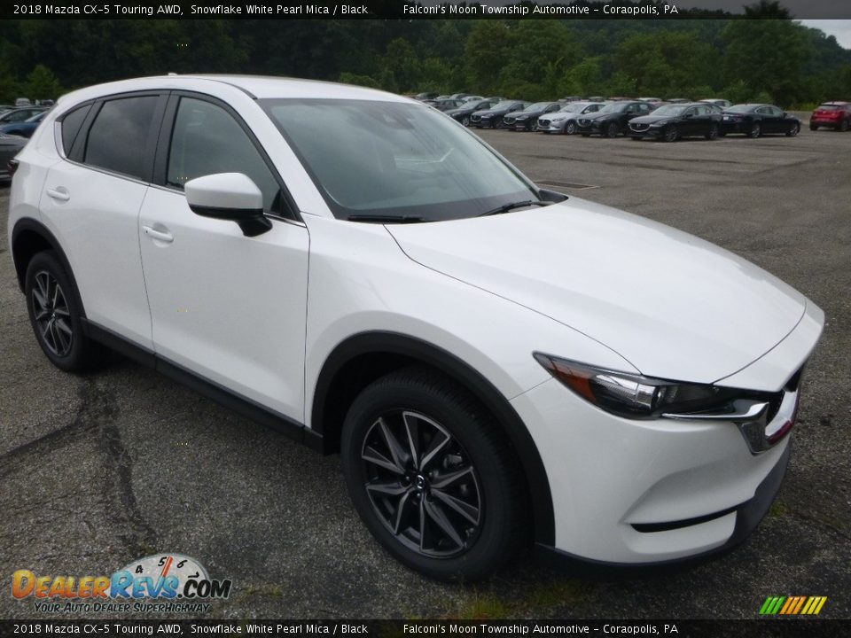2018 Mazda CX-5 Touring AWD Snowflake White Pearl Mica / Black Photo #3