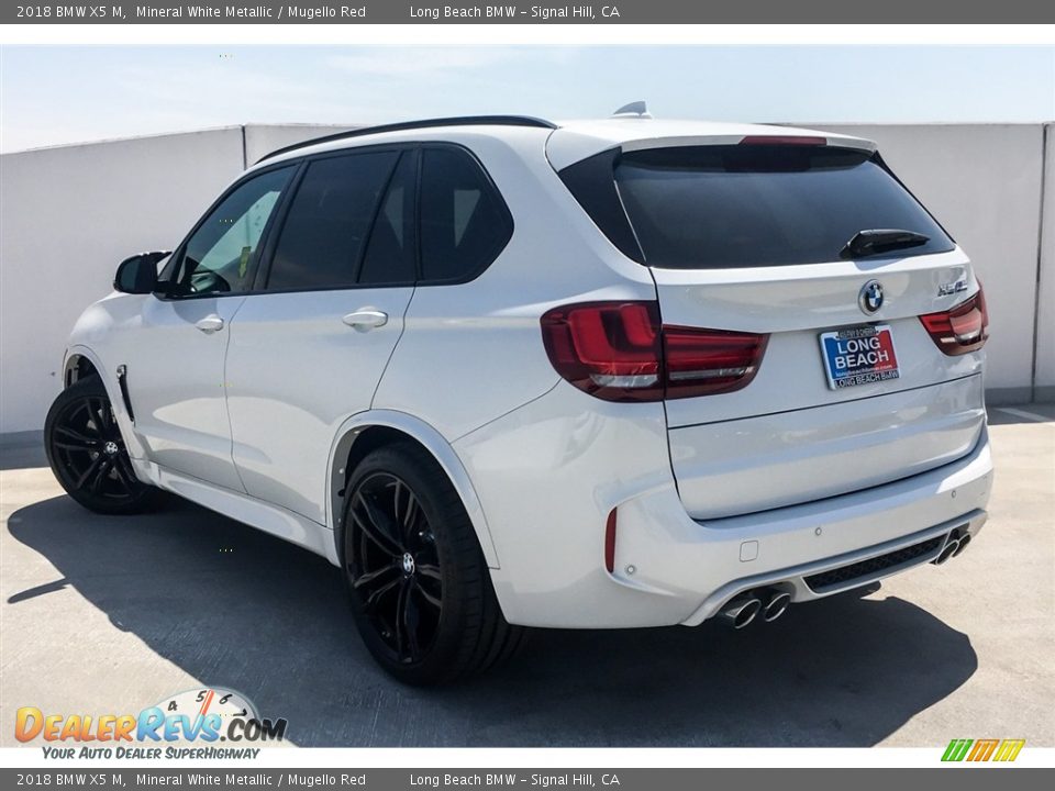 2018 BMW X5 M Mineral White Metallic / Mugello Red Photo #3