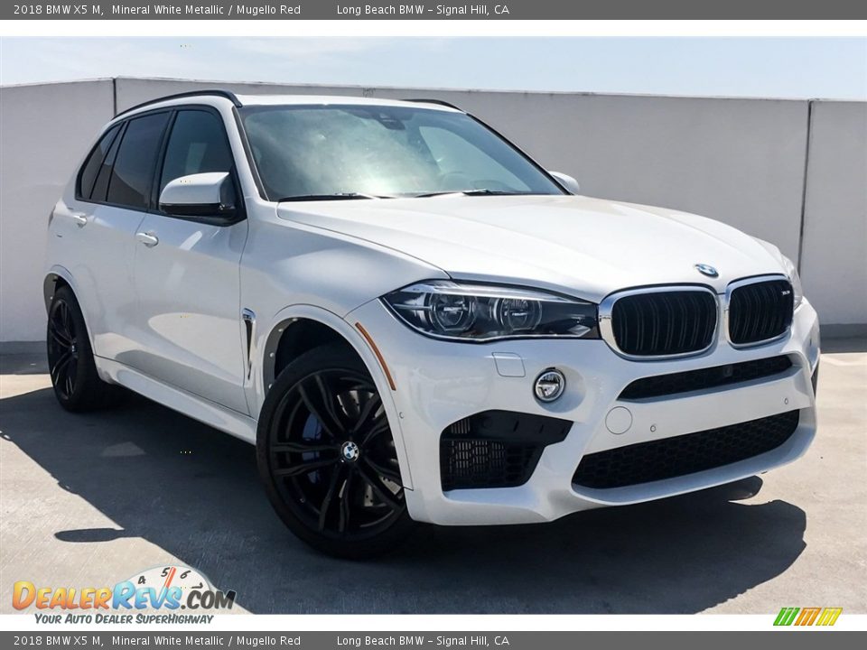 2018 BMW X5 M Mineral White Metallic / Mugello Red Photo #11