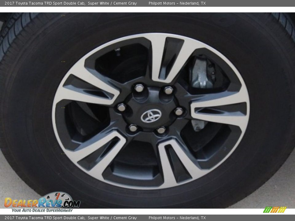 2017 Toyota Tacoma TRD Sport Double Cab Super White / Cement Gray Photo #4