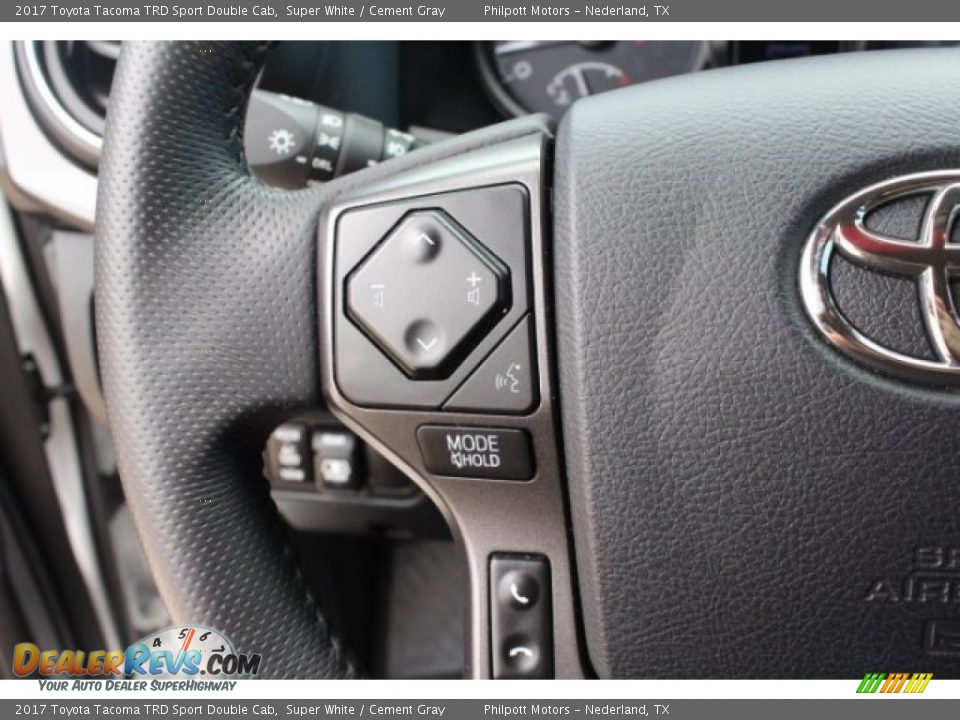 2017 Toyota Tacoma TRD Sport Double Cab Super White / Cement Gray Photo #20