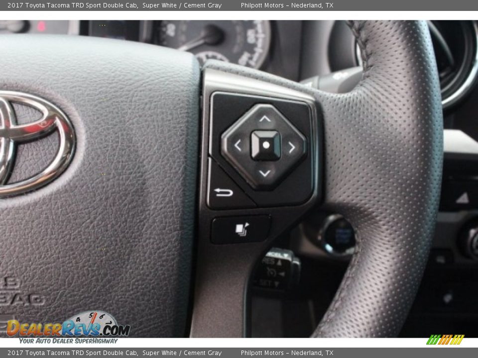 2017 Toyota Tacoma TRD Sport Double Cab Super White / Cement Gray Photo #21