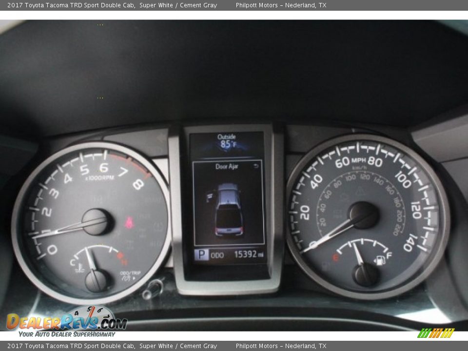2017 Toyota Tacoma TRD Sport Double Cab Super White / Cement Gray Photo #22